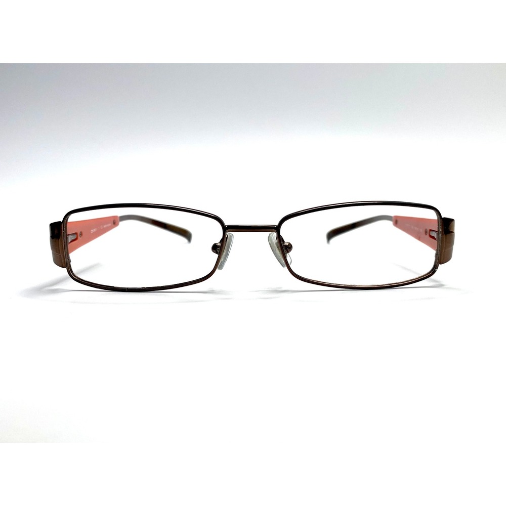 DKNY DY 5570 1034 Brown Orange Rectangular Eyeglasses Frames 50-16-135